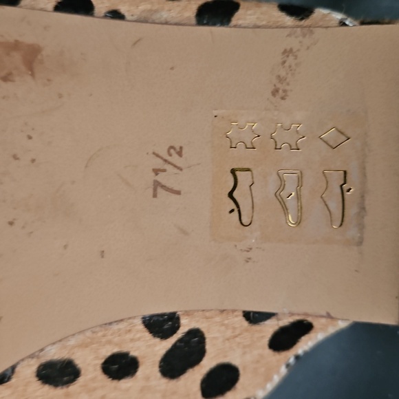 Madewell Sand Dune Spotted Multi Remi Slip On Mules Womens Size 7.5US - Picture 7 of 10